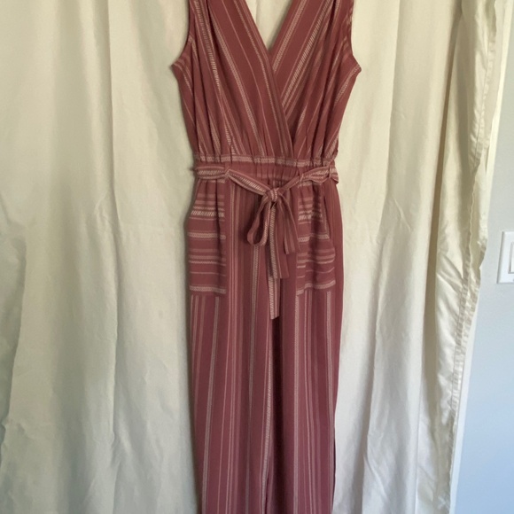 Monteau Pants - NWOT Monteau Mauve and Ivory Spring jumper/romper. Size S